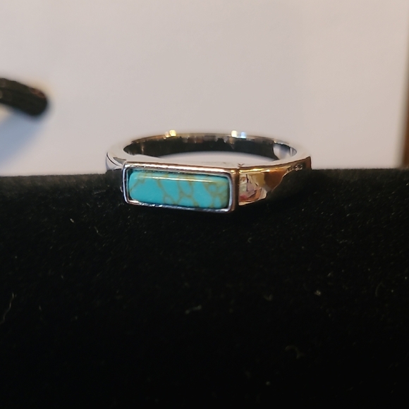 Jewelry - Silver Turquoise Inlay Ring